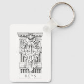 CADUCEUS Aluminium Rechthoek Sleutelhanger (Achterkant)