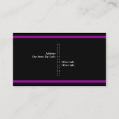 Caduceus arts minimaliseert zwart, wit, paars visitekaartje (Achterkant)