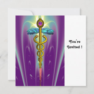 CADUCEUS blauw roze violet paars amethyst wit Kaart