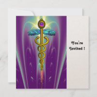 CADUCEUS blauw roze violet paars amethystgoud