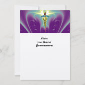 CADUCEUS blauw violet paars amethyst champagne Kaart (Achterkant)