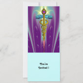 CADUCEUS blauw violet paars amethyst wit Kaart (Voorkant)