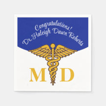 Caduceus Blue & White Medical School Afstuderen