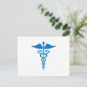 Caduceus Briefkaart (Staand voorkant)