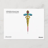 CADUCEUS BRIEFKAART (Achterkant)