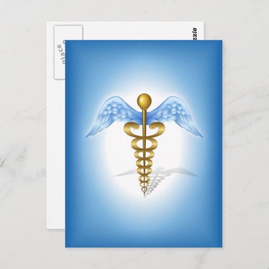 Caduceus Briefkaart (Voorkant / Achterkant)