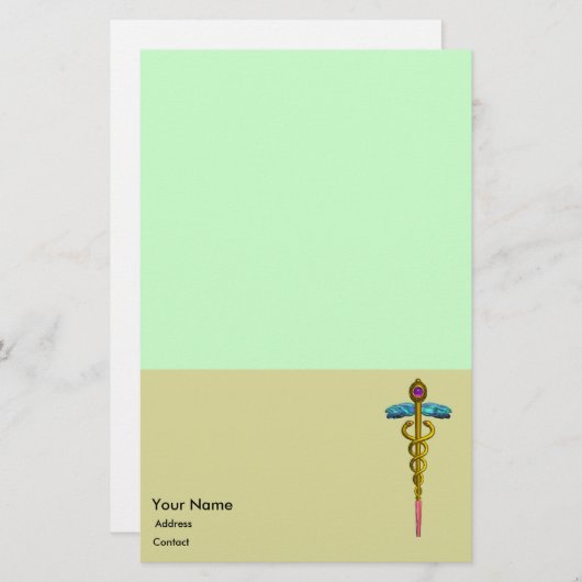 CADUCEUS BRIEFPAPIER (Voorkant / Achterkant)