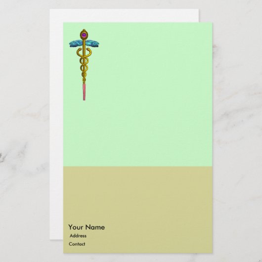 CADUCEUS BRIEFPAPIER (Voorkant / Achterkant)