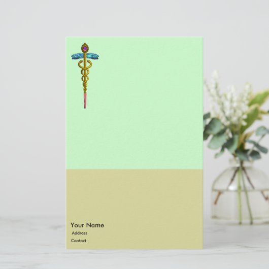 CADUCEUS BRIEFPAPIER (Staand voorkant)