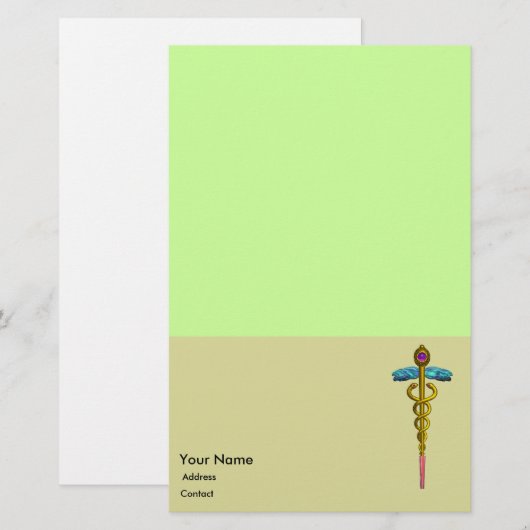 CADUCEUS BRIEFPAPIER (Voorkant / Achterkant)