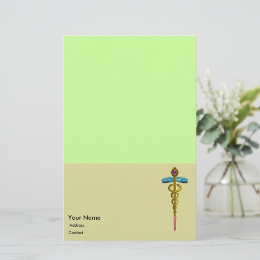 CADUCEUS BRIEFPAPIER (Staand voorkant)