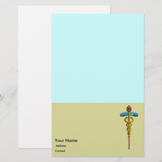 CADUCEUS BRIEFPAPIER (Voorkant / Achterkant)