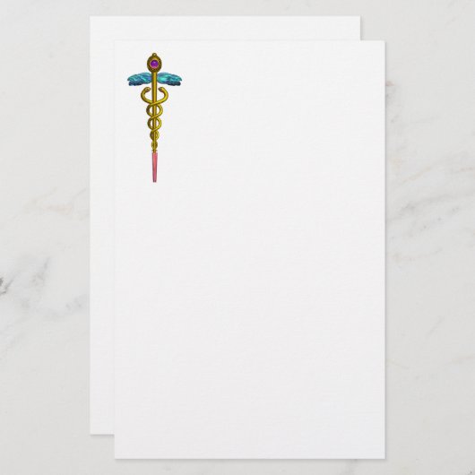CADUCEUS BRIEFPAPIER (Voorkant / Achterkant)