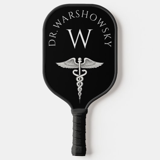Caduceus | Cadeau voor artsen, verpleegkundigen, m Pickleball Paddle (Achterkant)