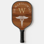 Caduceus | Cadeau voor artsen, verpleegkundigen, m Pickleball Paddle (Voorkant)