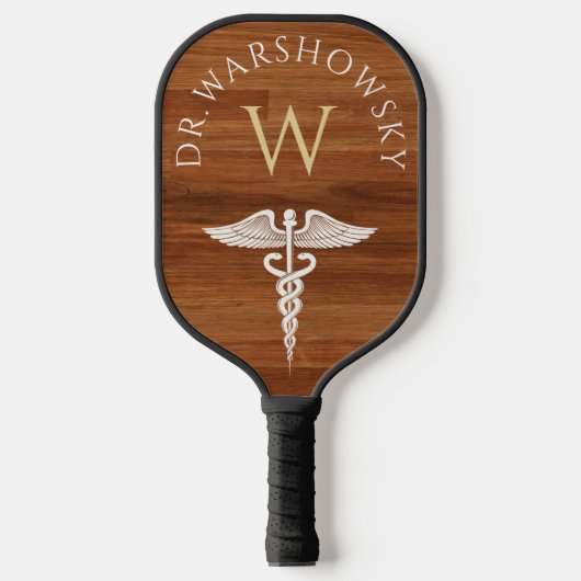 Caduceus | Cadeau voor artsen, verpleegkundigen, m Pickleball Paddle (Voorkant)