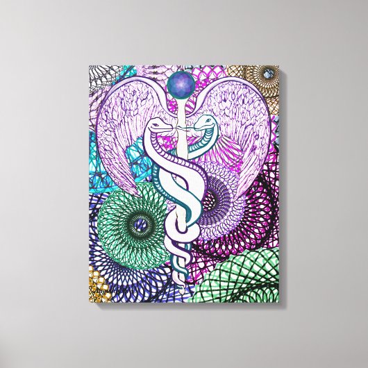 Caduceus Canvas Afdruk (Voorkant)