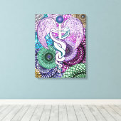 Caduceus Canvas Afdruk (Insitu (Houten vloer))