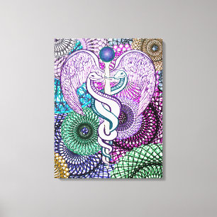Caduceus Canvas Afdruk