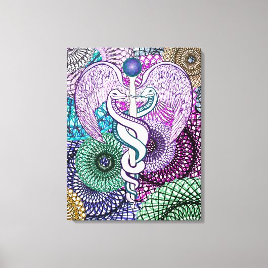 Caduceus Canvas Afdruk (Voorkant)