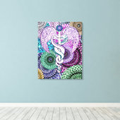 Caduceus Canvas Afdruk (Insitu (Houten vloer))