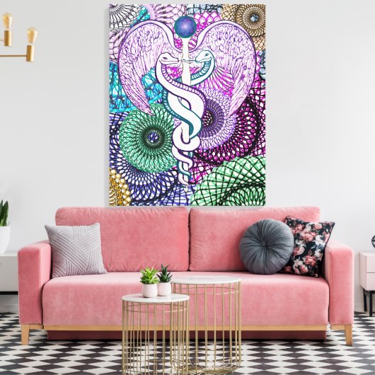 Caduceus Canvas Afdruk (Insitu (Woonkamer))