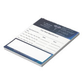 Caduceus Chrome Dark Holograph Medische afspraak Notitieblok (Linkerzijde)