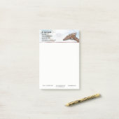 Caduceus Copper Roos Gold Medical Luxe Marble Post-it® Notes (Op bureau)