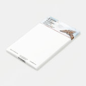 Caduceus Copper Roos Gold Medical Luxe Marble Post-it® Notes (Schuin)