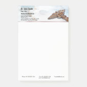 Caduceus Copper Roos Gold Medical Luxe Marble Post-it® Notes (Voorkant)