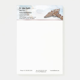 Caduceus Copper Roos Gold Medical Luxe Marble Post-it® Notes