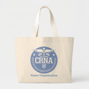 Caduceus CRNA cadeauideeën Grote Tote Bag