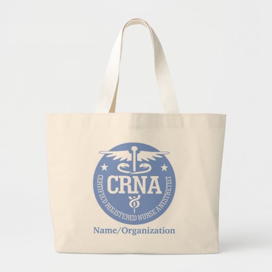 Caduceus CRNA cadeauideeën Grote Tote Bag (Voorkant)