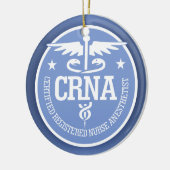 Caduceus CRNA cadeauideeën Keramisch Ornament (Links)
