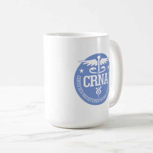 Caduceus CRNA cadeauideeën Koffiemok (Voorkant rechts)