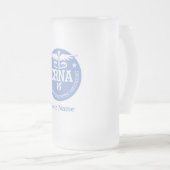 Caduceus CRNA cadeauideeën Matglas Bierpul (Voorkant rechts)