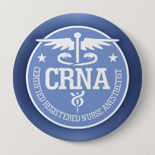 Caduceus CRNA cadeauideeën Ronde Button 4,0 Cm