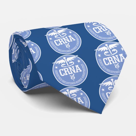 Caduceus CRNA cadeauideeën Stropdas (Opgerold)