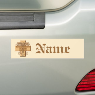 Caduceus Cross der Nurse Bumpersticker