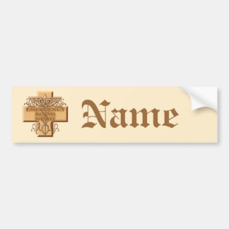 Caduceus Cross der Nurse Bumpersticker
