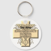 Caduceus Cross der Nurse Sleutelhanger (Voorkant)