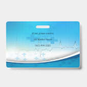 Caduceus Cross Medical Foto ID Badge (Achterkant)
