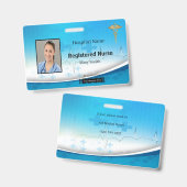 Caduceus Cross Medical Foto ID Badge (Voor- en achterkant)