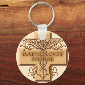 Caduceus cross radiologie verpleegkundige sleutelhanger