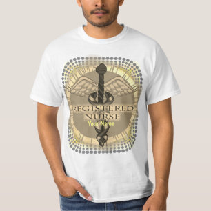 Caduceus custom RN Geregistreerd Verpleegster T-Sh T-shirt