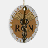 Caduceus custom RN verpleegkundige Ornament (Rechts)