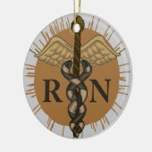 Caduceus custom RN verpleegkundige Ornament (Links)