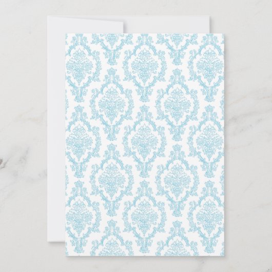 Caduceus Damask blue Nursing school afstuderen RN Kaart (Achterkant)