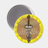 Caduceus Dental Assistant Magneet (Voorkant / Achterkant)