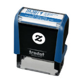 Caduceus DIY medische professional logo merk blauw Zelfinktende Stempel (Product)